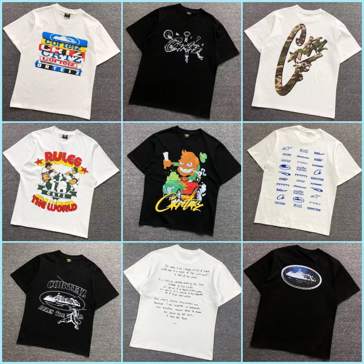 Corteiz-Style Retro Print Tee — OOPBUY Spreadsheet find